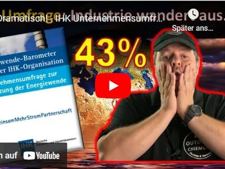 Dramatisch! – IHK Unternehmensumfrage. 43% Industrie wandert aus aktuell!