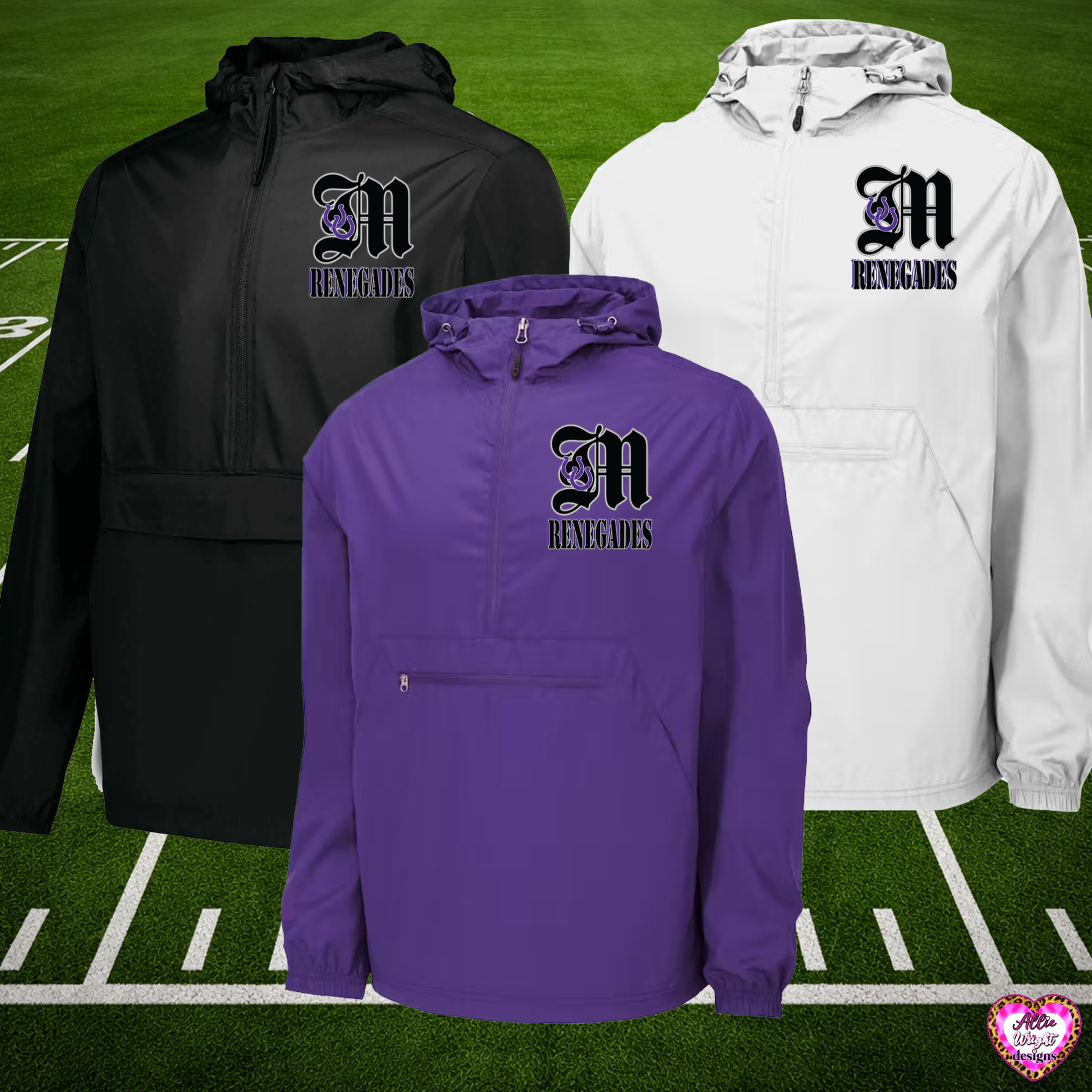 MF Renegades Football Fundraiser -Pullover Anorak Jacket