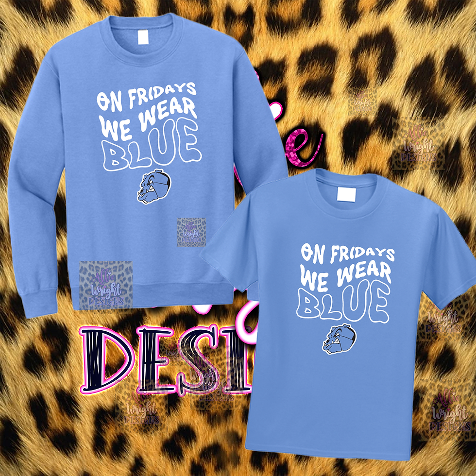 Thumbnail: ON FRIDAYS WE WEAR.... (CUSTOMCOLOR) T-SHIRT OR CREW