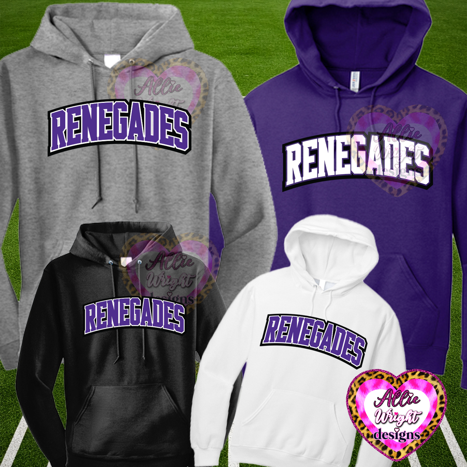 MF Renegades Football Fundraiser - Hoodie: Design #5