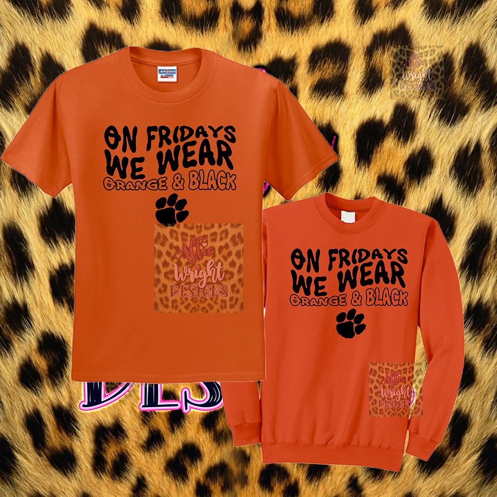 Thumbnail: ON FRIDAYS WE WEAR.... (CUSTOMCOLOR) T-SHIRT OR CREW