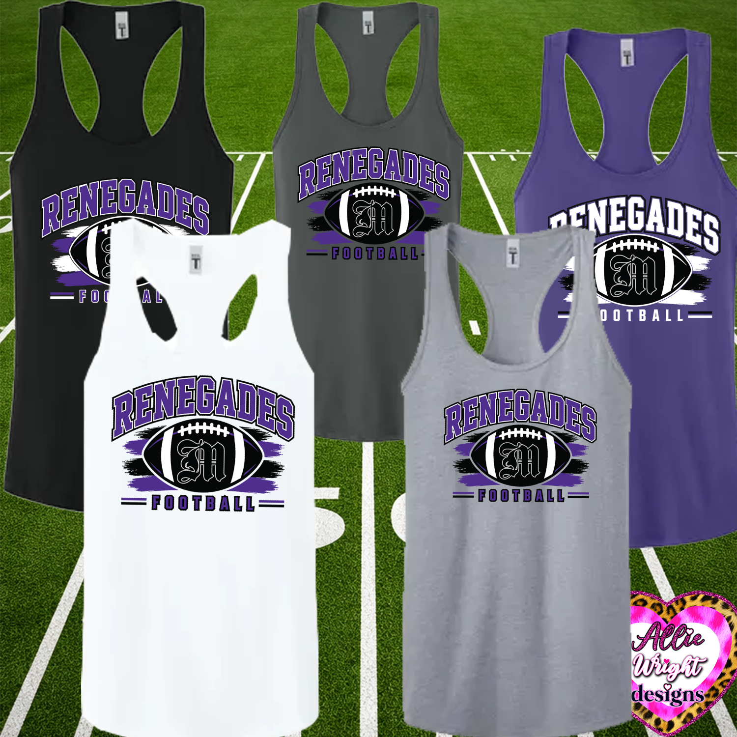 MF Renegades Football Fundraisder: T-shirt - Design #4