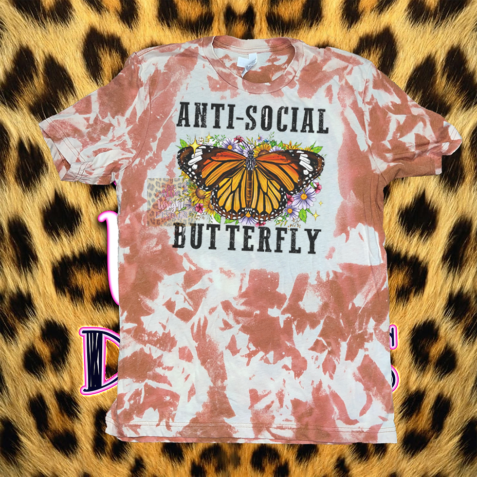 Thumbnail: ANTISOCIAL BUTTERFLY Bleached Tee