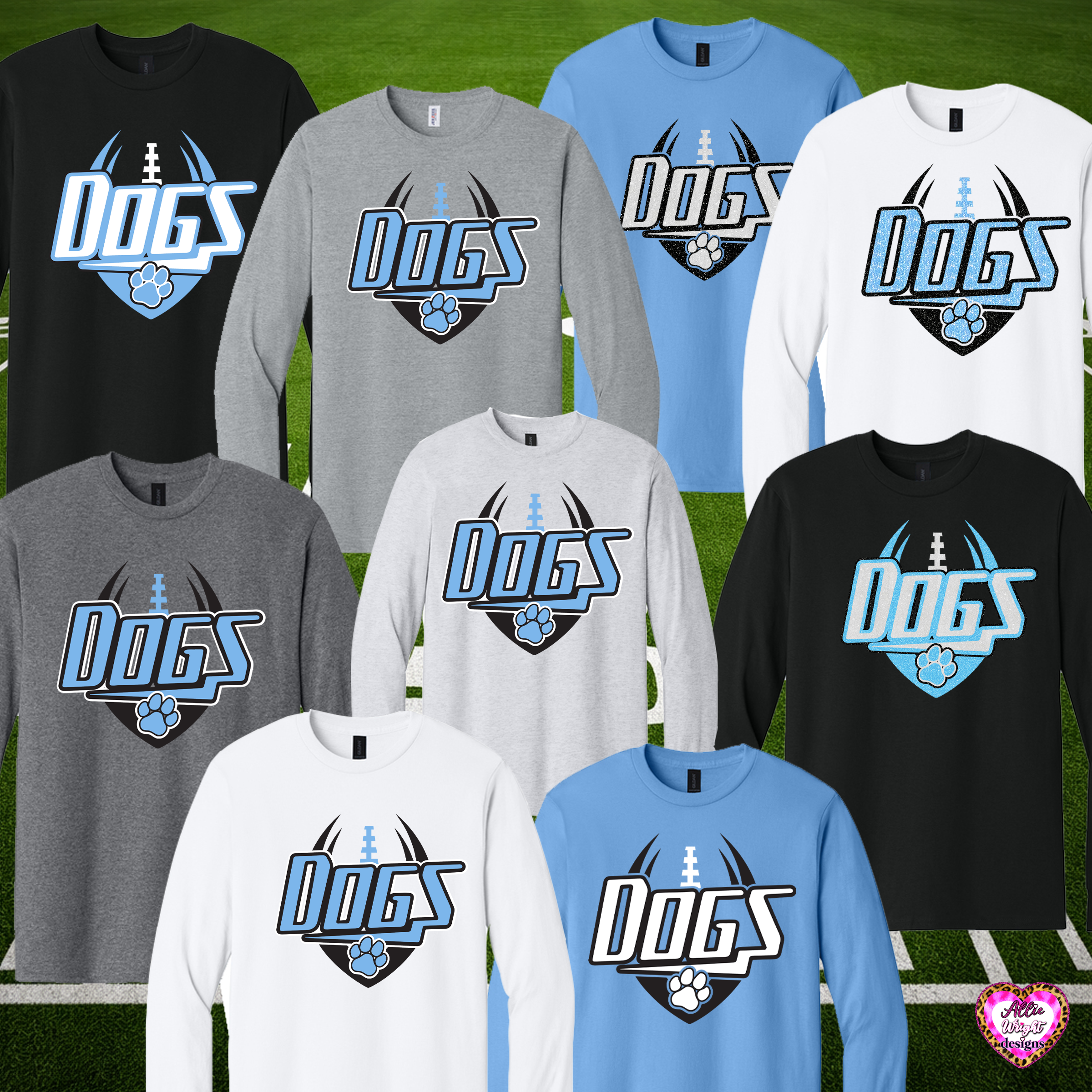 Bridgeport Football Fundraiser: Design #1 - LONG SLEEVE T-SHIRT