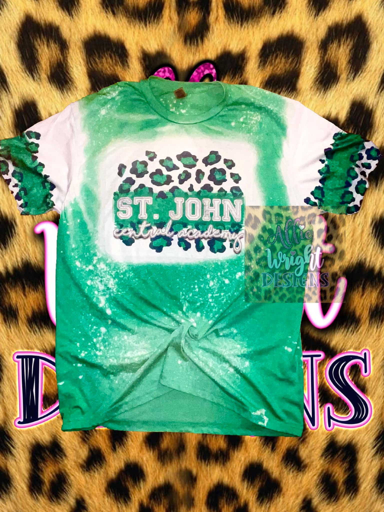St. John Central Academy Leopard T-Shirt