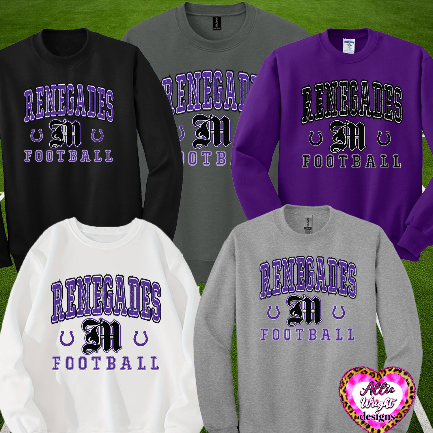 MF Renegades Football Fundraiser: T-Shirt - Design #2