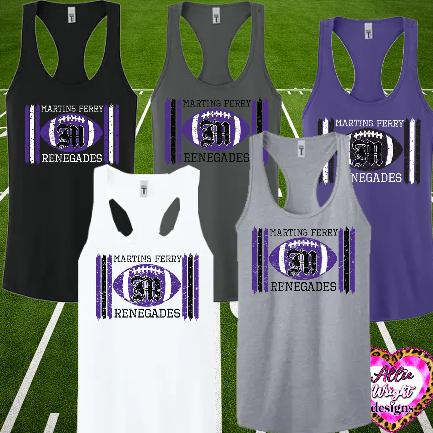 MF Renegades Football Fundraisder: T-shirt - Design #3