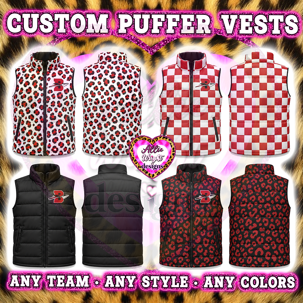 Thumbnail: **PRE-ORDER** CUSTOM TEAM PUFFER VEST - CLOSES 10/15 (early NOV. ARRIVAL)