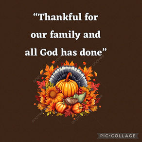 Thru the wind and thru the fire! What I am thankful for this year