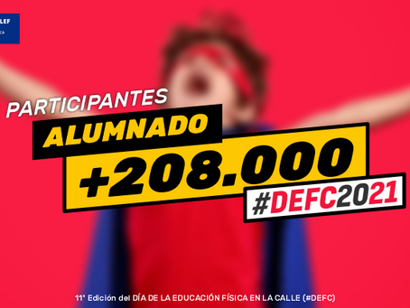 Más de 208.000 alumnos y alumnas de toda España celebran el #DEFC2021