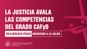 ¡La Justicia nos avala! Los expertos en ejercicio físico somos las y los educadores físico deportivo