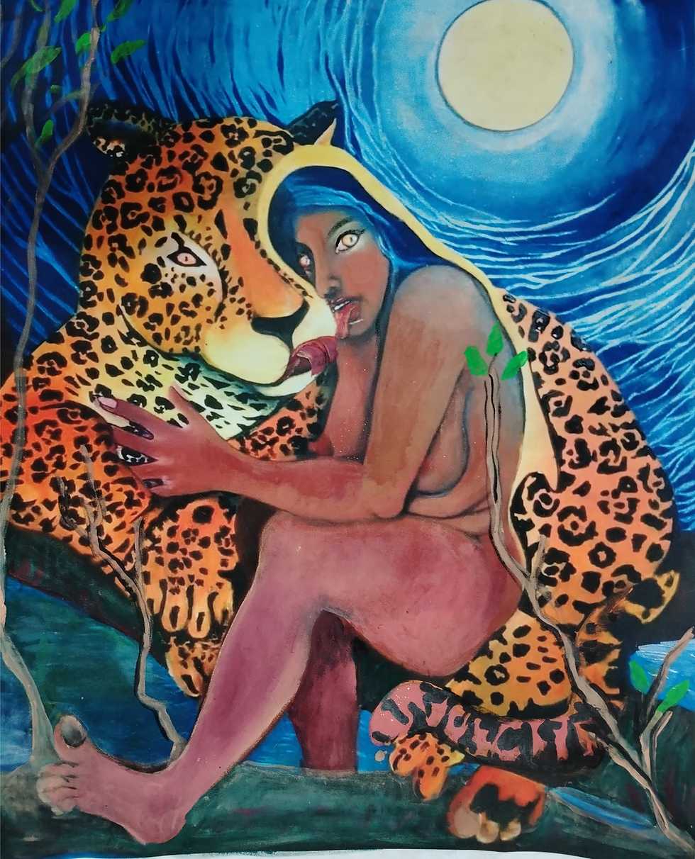 CONVIRTIENDOSE EN JAGUARA / BECOMING A FEMALE JAGUAR (MIXTA)