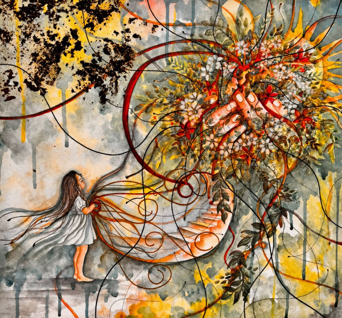 ABRAZAME MUY FUERTE (ACUARELA) / HOLD ME TIGHT (WATERCOLOR)