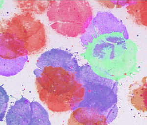 Tennis Ball Prints with FAS Super Tempera