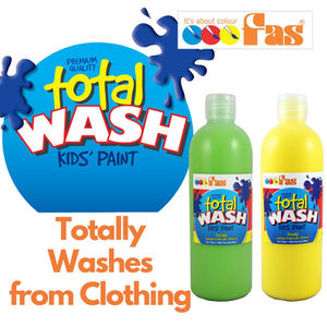 FAS Total Wash - Kids Poster Paint - This paint WILL wash out of clothing