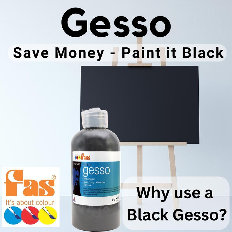 When to use Black Gesso? Save Money, Paint it Black