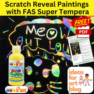 Scratch Paintings with FAS school paints: