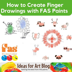 How to Create Finger Drawings Using Paint or Ink and Imagination