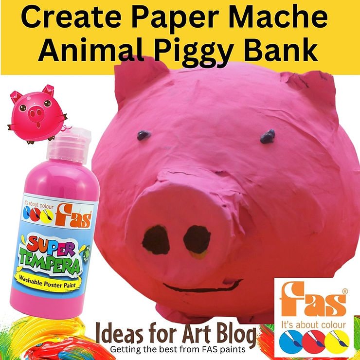Create Paper Mache Animal Piggy Bank
