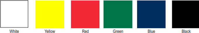 powder paint chart