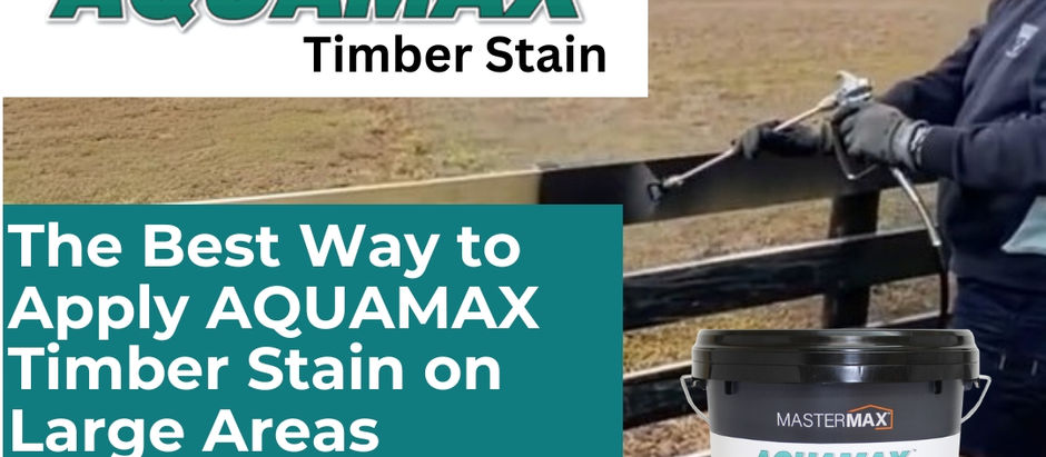 The Best Way to Apply AQUAMAX Timber Stain on Large Areas: Spray Application