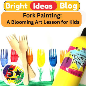 Fork Painting: A Blooming Art Lesson for Kids