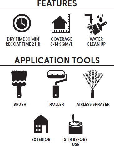 Acrylic Galvanised Iron Primer icons