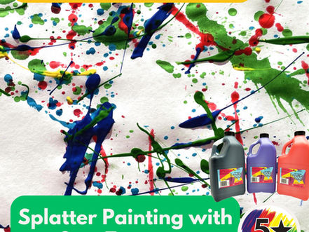 Splatter Painting, Paint Lesson Made Easy