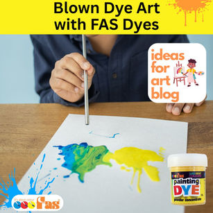 Using just paper, colourful dye and a straw, children can create wild, colourful patterns 
