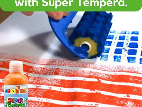 Creative Sponge Painting for Kids with FAS Super Tempera