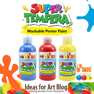 Unleashing Creativity with FAS Super Tempera: Bright, Bold, and Safe Kids Poster Paint!