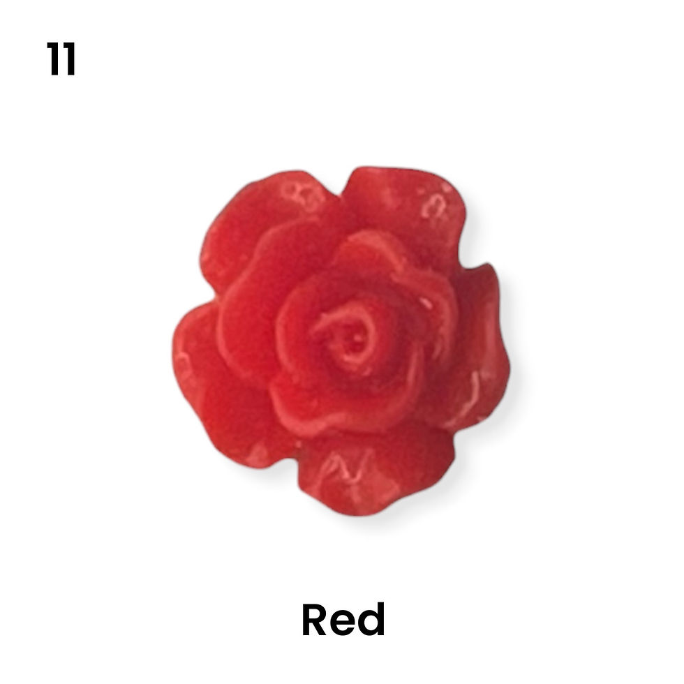 Thumbnail: Kids Hearing Aid Charm– Tube Charm Accessory-Rose Flower