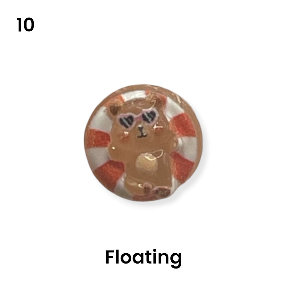 Thumbnail: Hearing Aid Tube Charm-Beach Bears
