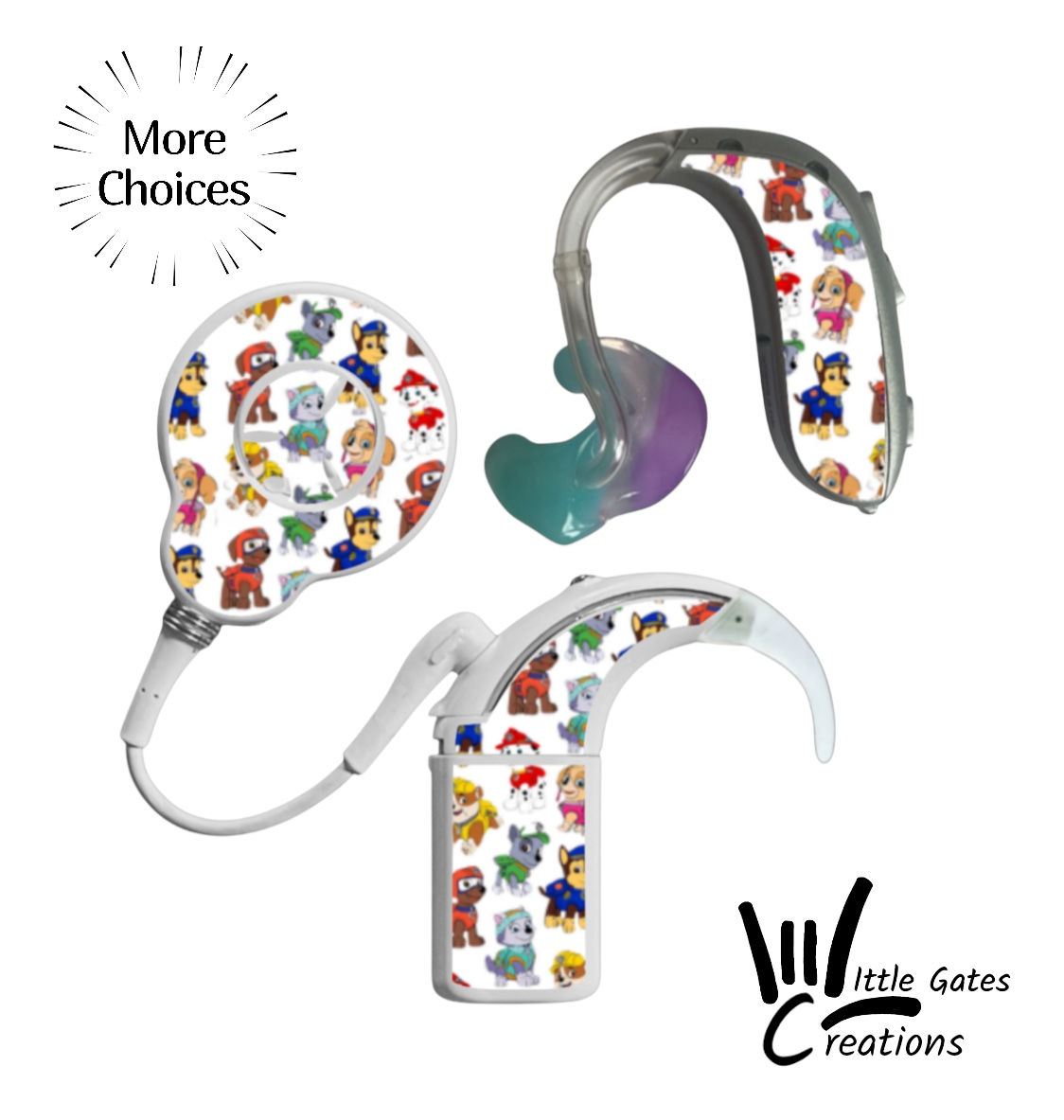 Sticker for cochlear and hearing aids-Paw Patrol 