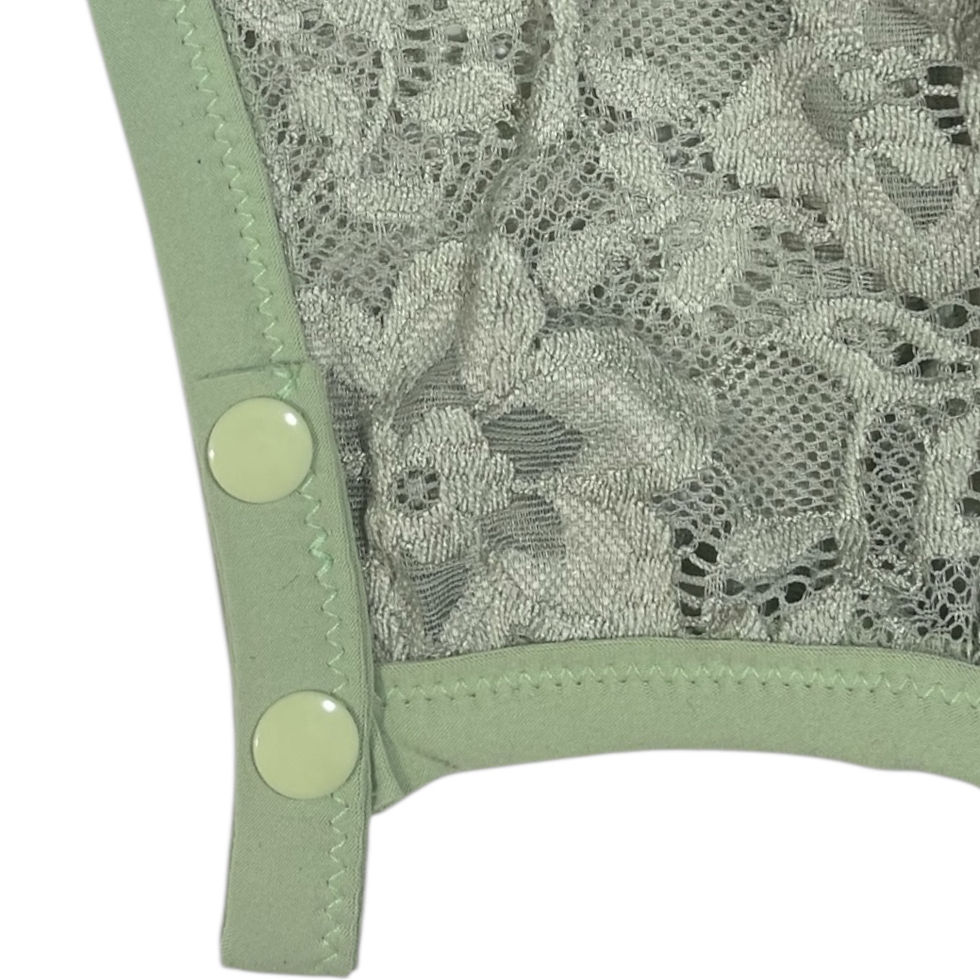 Thumbnail: Solid Color Lace- Hearing Aid Baby Bonnet 