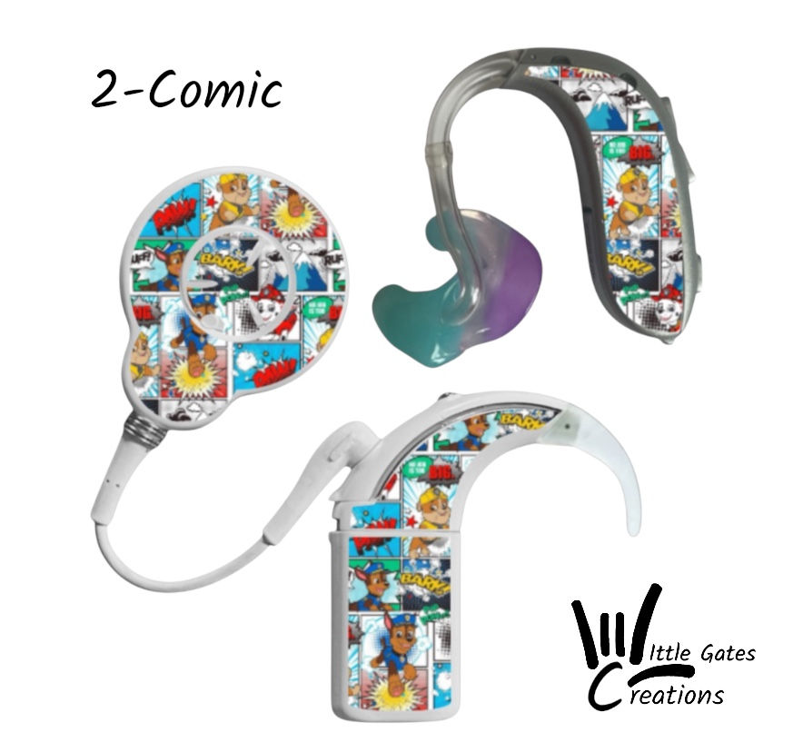 Thumbnail: Sticker for cochlear and hearing aids-Paw Patrol 