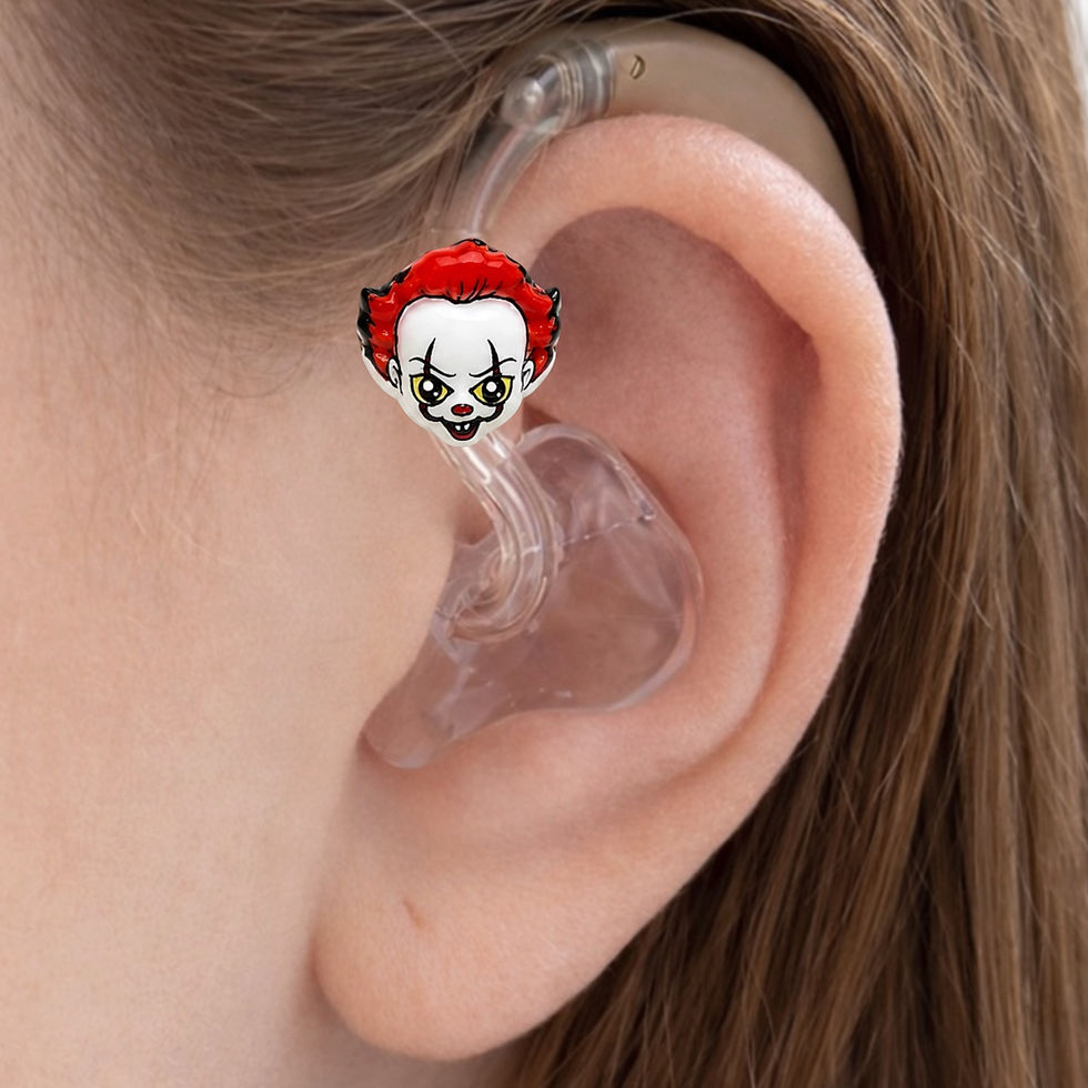 Thumbnail: Hearing Aid Tube Charm-Spooky Horror Characters 