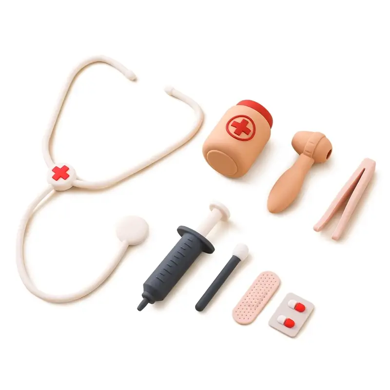 Thumbnail: Silicone Doctor Play Set for Toddlers