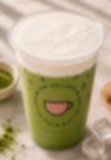 Vanilla Matcha latte (also available without vanilla)