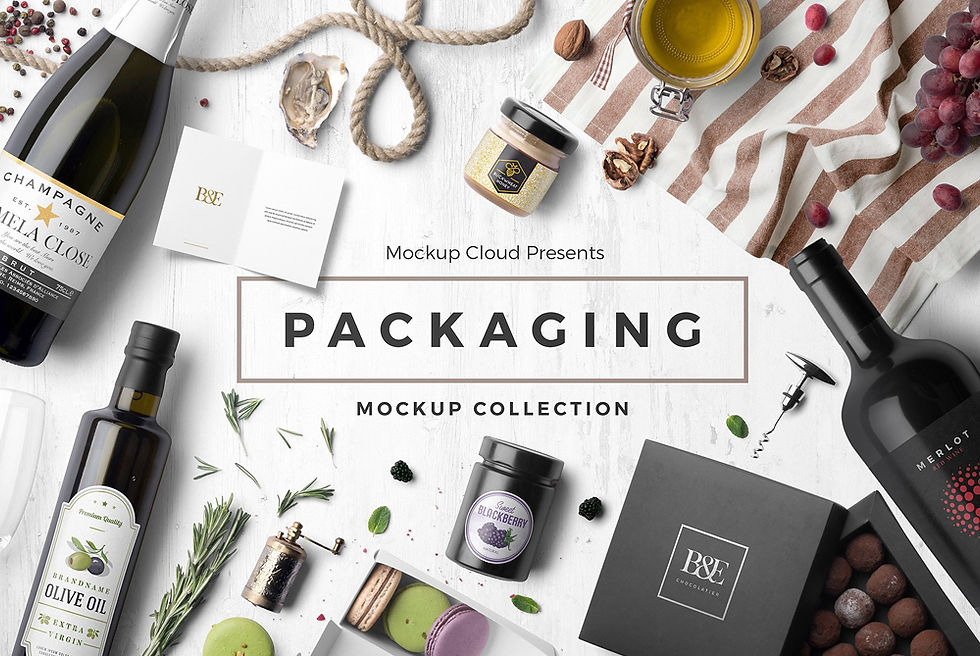 Packaging mockup collection bundle