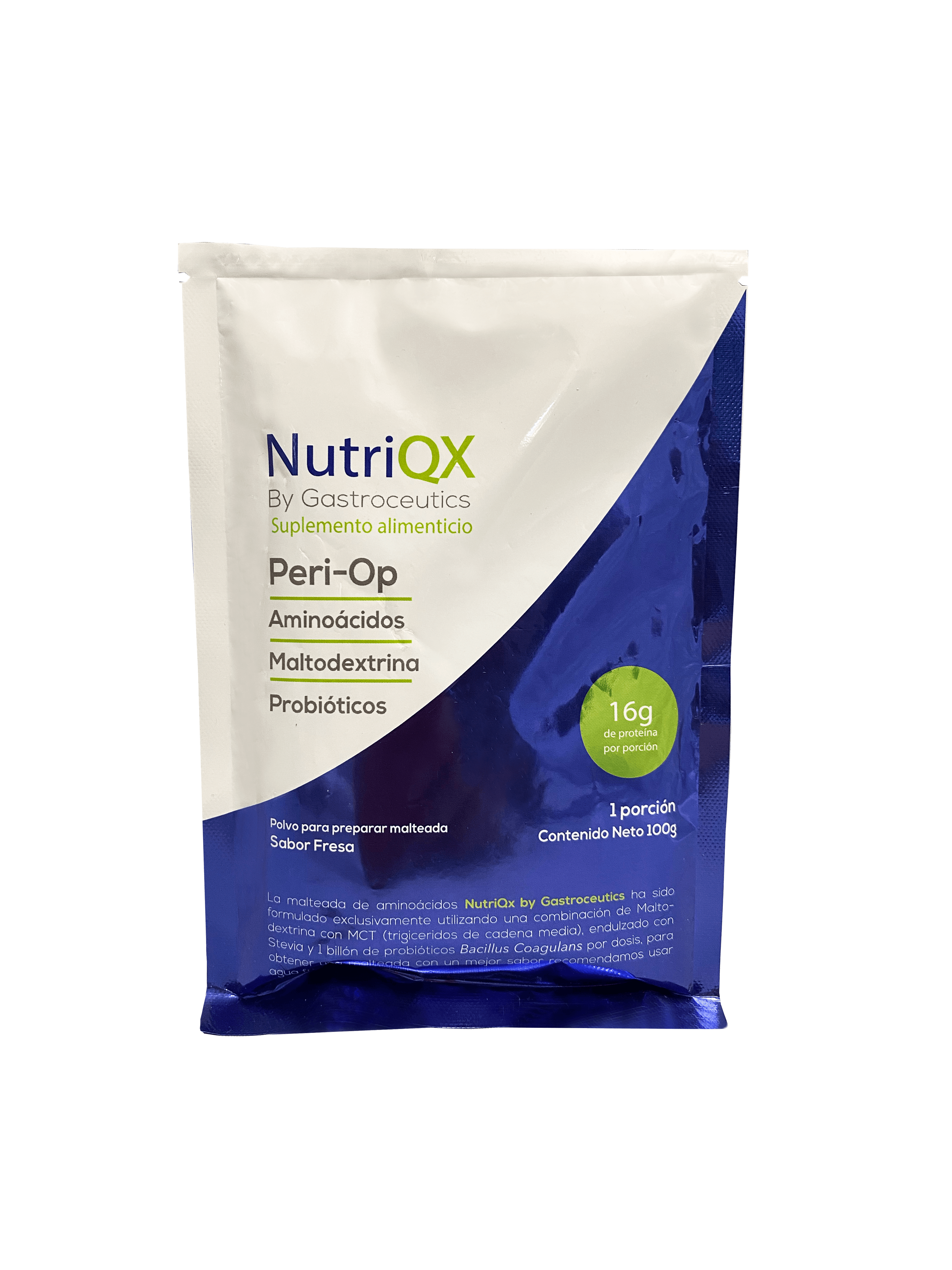 NutriQX Peri-Op (Dieta elemental) | Fresa | Suplemento alimenticio