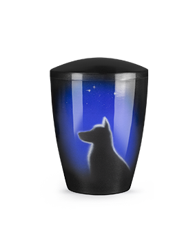 Edition Airbrush, Hund Sternenhimmel – Naturstoff