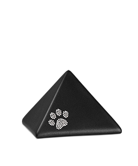 Edition Pyramide, velvet schwarz, Kristall-Pfote – Keramik