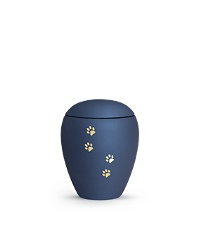 Edition Verona, velvet navy, vier Pfoten gold gebürstet – Keramik