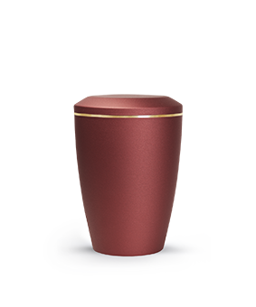 Edition Lina, velvet rubin, Goldband gebürstet – Metall