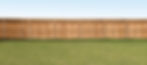 Fence at the end of a back yard
