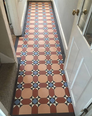 Transformation of a Victorian tiled hallway