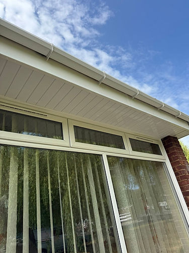UPVC fascias and soffits cleaned
