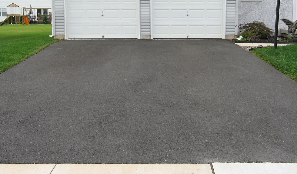 Driveway in front of a house