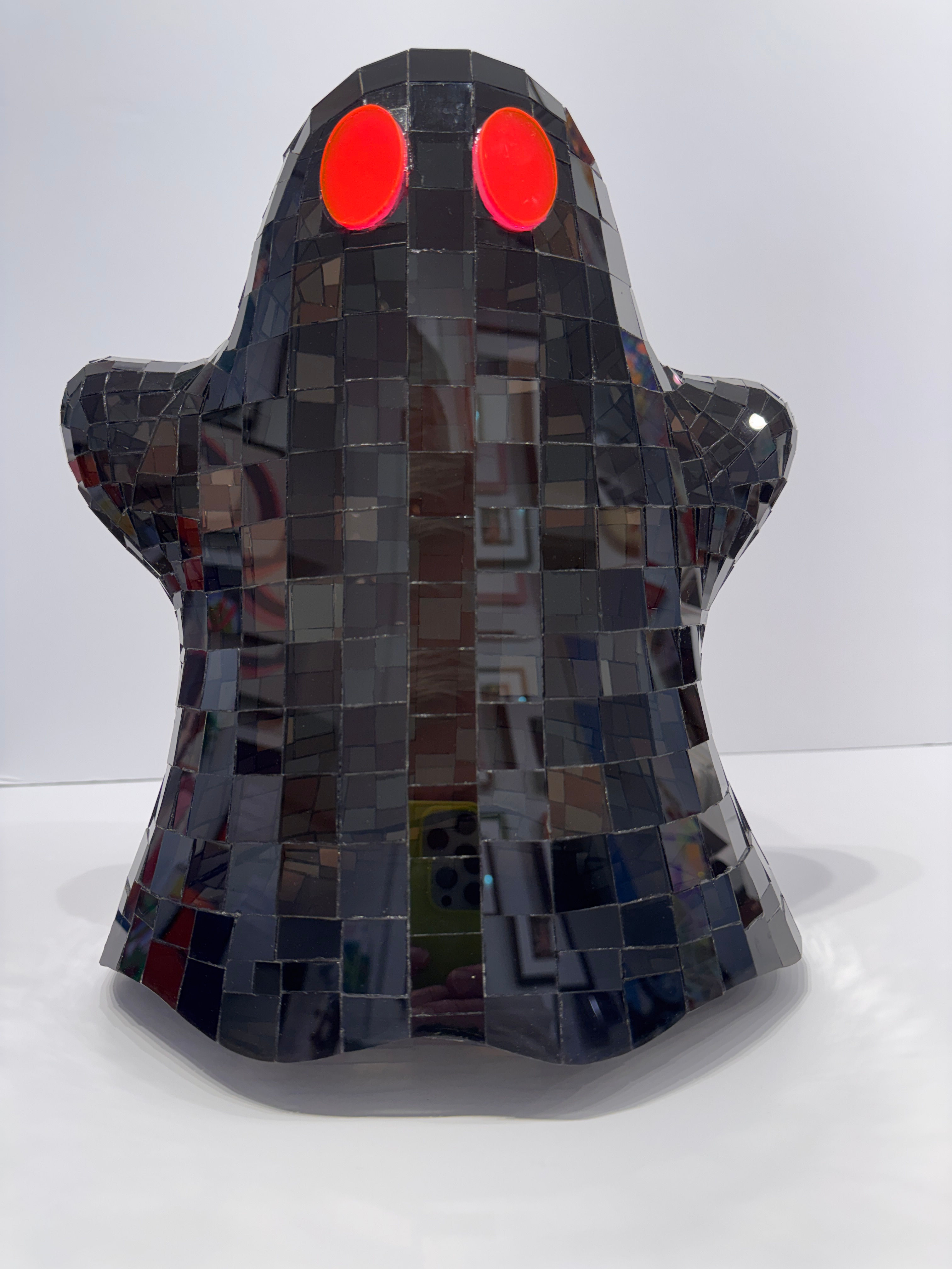 Clear Black Ghost with Neon Eyes